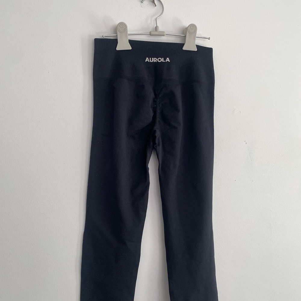 Aurola Compression Black Leggings Scrunch Butt Shapewear- XS